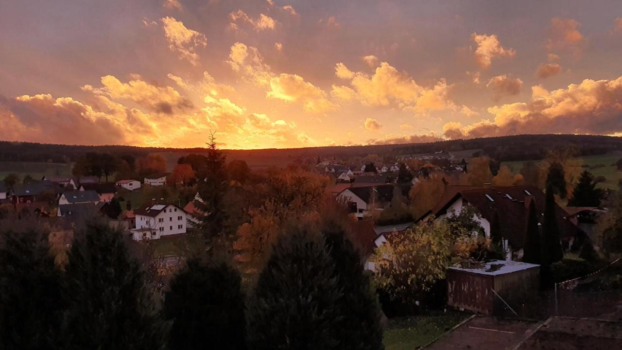 Ferienwohnung Am Sonnigen Haimberg Fulda Buitenkant foto